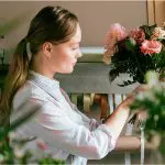 Florist at work