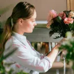 Florist at work